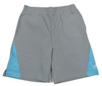 Sivo-tyrkysové športové kraťasy Primark