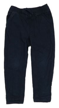 Tmavomodré plátenné nohavice Denim Co.