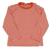 Červeno-biele pruhované tričko Smile