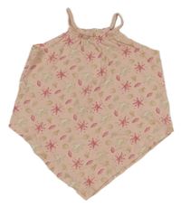 Svetloružový top s mořskými živočichy a cípem Topolino