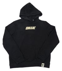 Čierna mikina s potiskem Billie Eilish a kapucňou