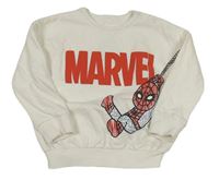 Biela oversize mikina so Spider-manem George