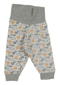 Bielo-sivé tepláky so srdiečkami zn. lupilu