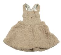 Svetlobéžová huňatá na traká sukňa s čumáčkem Original Marines