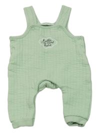 Olivové žebrované laclové vyteplené tepláky s obíláčkem s nápisy Ergee