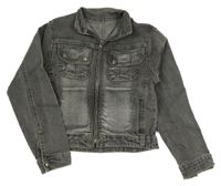 Šedá riflová bunda DURAN