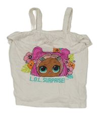 Bílý top s L.O.L. SURPRISE! a volánkem C&A