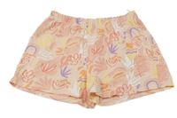 Světlepudrové pyžamové kraťasy s větvičkami C&A