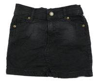 Čierna rifľová sukňa A denim story