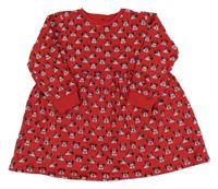 Červené teplákové šaty s Minnie George