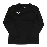Čierna športová funkčná mikina s logom Puma