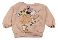 Růžová mikina s Minnie a tylem Disney
