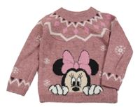 Staroružový sveter s Minnie zn. Tu