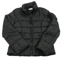 Čierna prešívaná šušťáková zimná bunda H&M