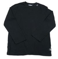 Čierne rebrované tričko F&F