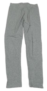 Šedé melírované teplé legíny L&D