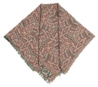 Růžový vzorovaný multifunkční šatek Yigga