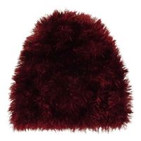 Vínová chlupatá čepice