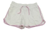 Biele teplákové kraťasy F&F