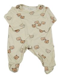 Béžový overal s medveďmi Shein