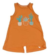 Oranžová tunika s kaktusmi Lupilu