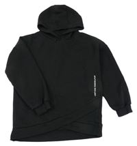 Čierna mikina s nápisom a kapucňou F&F