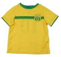 Hořčicové fotbalové tričko - Brazílie H&M