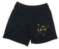 Čierne bavlnené kraťasy s Pikachu C&A