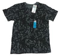 Čierno-sivé vzorované tričko Primark