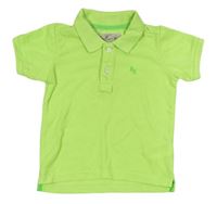 Neonově zelené polo tričko H&M