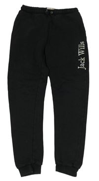 Čierne tepláky s logom Jack Wills