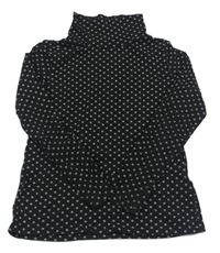 Čierny vzorovaný rolák H&M