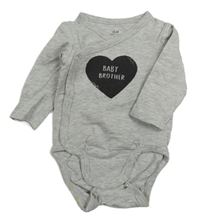 Šedé melírované zavinovací body se srdcem a nápisem H&M