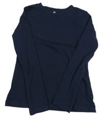 Tmavomodré tričko H&M