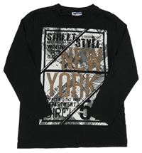 Čierne tričko s potlačou Yigga