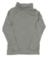 Šedé melírované triko s rolákem Lupilu