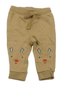 Hnědé tepláky se sobíky H&M