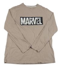 Béžové tričko s potiskem - Marvel Primark