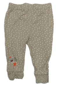 Svetlobéžové bodkovaná é ľahké tepláky