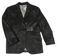 Nové - čierne pruhované spoločenské sako
