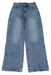 Tmavomodré melírované rifle shein