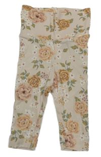 Marhuľové kvetované legíny H&M