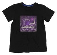 Černé tričko s potiskem 