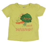 Žlté tričko s brokolicí Kiki&Koko