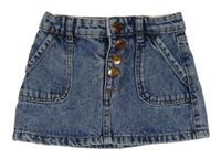 Modrá melírovaná rifľová sukňa s vreckami Denim Co.