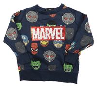 Tmavomodrá mikina s Marvel Next