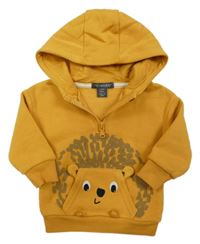 Okrová mikina s ježkom a kapucňou Primark