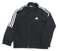 Černá sportovní funkční bunda s logem Adidas