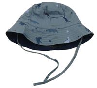 Šedomodrý klobouk s diny H&M
