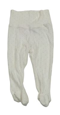 Bílé puntíkaté polodupky H&M